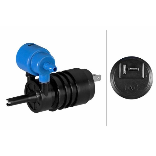 HELLA Waschwasserpumpe, Scheibenreinigung 8TW 006 848-671