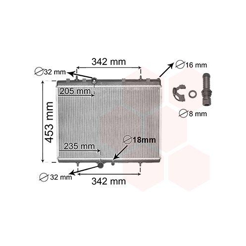 VAN WEZEL K&uuml;hler, Motork&uuml;hlung *** IR PLUS *** 40002249