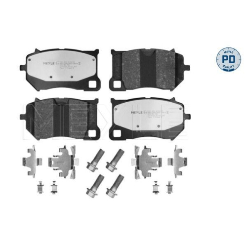 MEYLE Bremsbelagsatz, Scheibenbremse MEYLE-PD: Advanced performance and design. 025 263 0618/PD