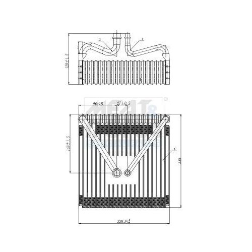 MEAT & DORIA Verdampfer, Klimaanlage 997047