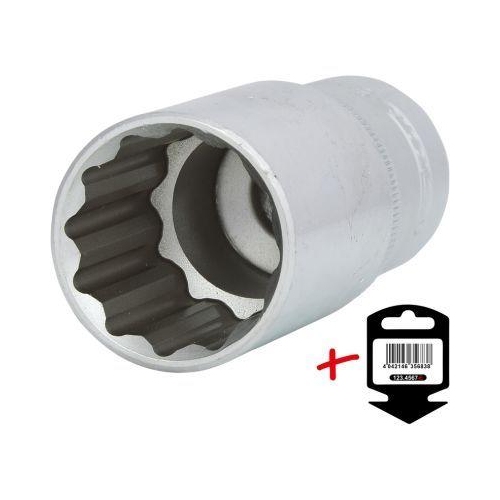 1/2 Zoll 12-kant-Stecknuss, lang, 27mm auf H&auml;nger KS TOOLS 917.1273-E