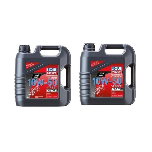 LIQUI MOLY Motorbike 4T Synth 10W-50 Street Race, 8-Liter-Kanister, Art-Nr. 1686