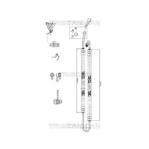 TRISCAN Hydraulikschlauch, Lenkung