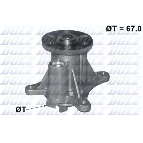 DOLZ Wasserpumpe, Motork&uuml;hlung