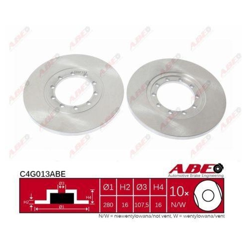 ABE Bremsscheibe C4G013ABE