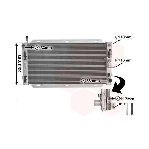 VAN WEZEL K&uuml;hler, Motork&uuml;hlung *** IR PLUS *** 1800M388