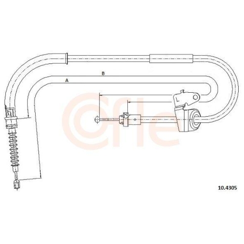 COFLE Seilzug, Feststellbremse 10.4305