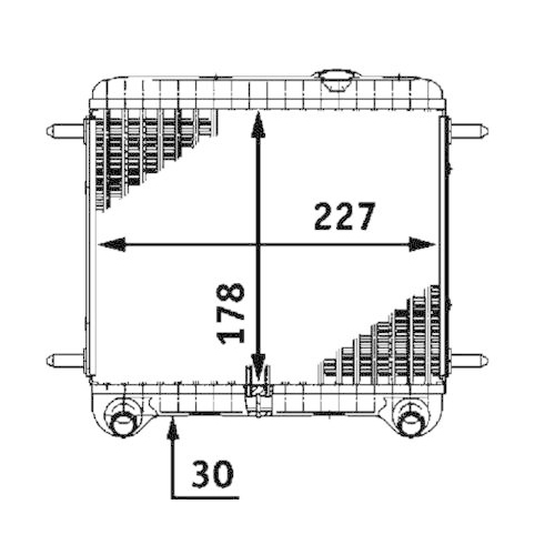MAHLE Kühler, Motorkühlung BEHR *** PREMIUM LINE *** CR 550 000P