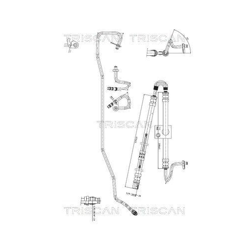 TRISCAN Hydraulikschlauch, Lenkung