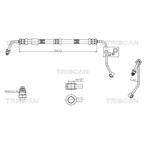 TRISCAN Hydraulikschlauch, Lenkung
