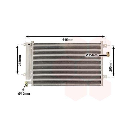 VAN WEZEL Kondensator, Klimaanlage 17005328