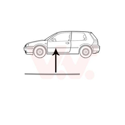 VAN WEZEL Zier-/Schutzleiste, T&uuml;r 5888407