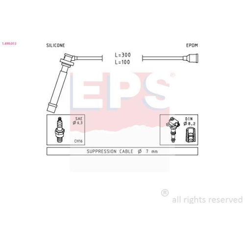 EPS Z&uuml;ndleitungssatz Made in Italy - OE Equivalent 1.499.013