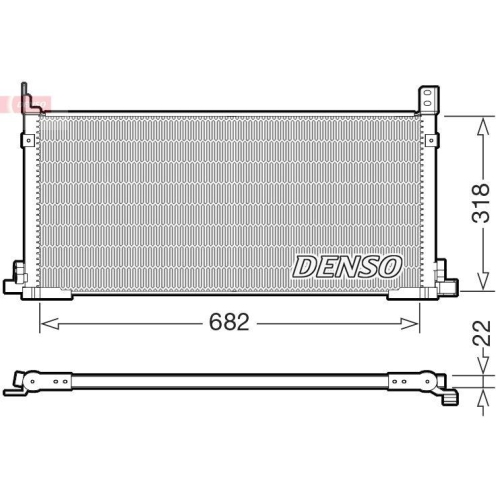 DENSO Kondensator, Klimaanlage DCN50135