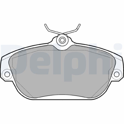 DELPHI Bremsbelagsatz, Scheibenbremse LP919