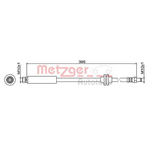 METZGER Bremsschlauch 4111470