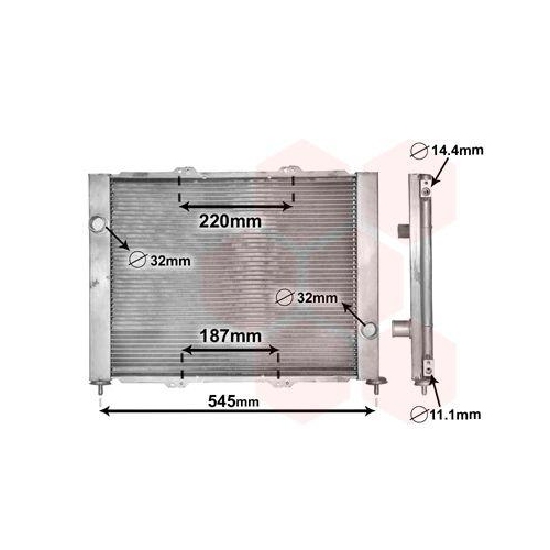 VAN WEZEL K&uuml;hler, Motork&uuml;hlung 4300M388