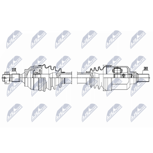 NTY Antriebswelle NPW-CT-053