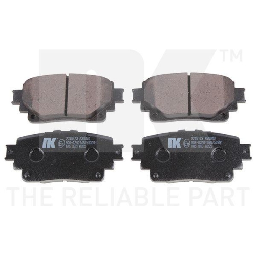 NK Bremsbelagsatz, Scheibenbremse 2245123