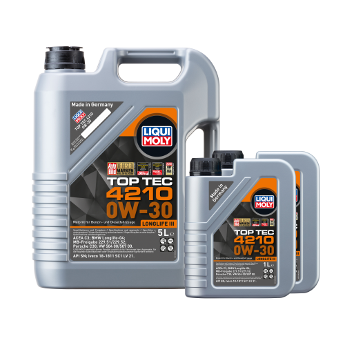LIQUI MOLY Top Tec 4210 Motor&ouml;l 0W-30 7-Liter VW 504 00 / 507 00 / C30 - 21605
