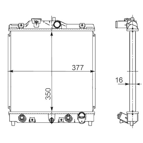MAHLE K&uuml;hler, Motork&uuml;hlung BEHR CR 611 000S