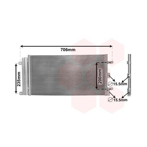VAN WEZEL Kondensator, Klimaanlage 17005342
