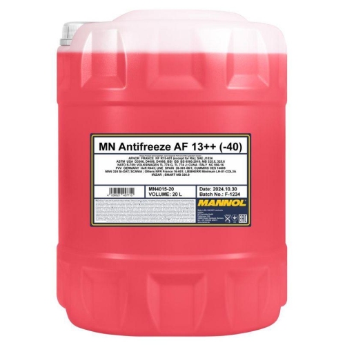 Mannol Antifreeze K&uuml;hlerfrostschutz AF13++ (-40 &deg;C) 20 Liter MN4015-20