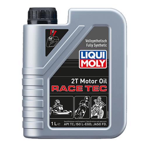 Liqui Moly Motorrad 2-Takt Motoroil Race Tec API TC ISO L-EGD JASO FD 1 Liter