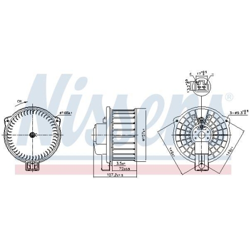 NISSENS Innenraumgebl&auml;se 87631
