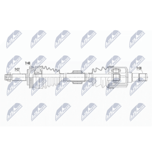 NTY Antriebswelle NPW-HY-571