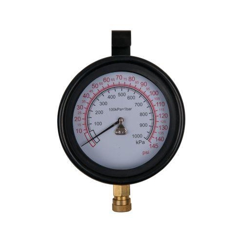 Manometer 100,0 mm 0 - 10 bar mit 1/4 Zoll Schnellkupplung KS TOOLS 150.2326