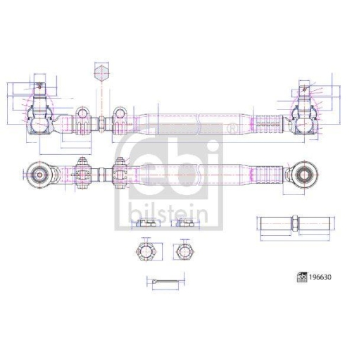FEBI BILSTEIN Lenkstange 196630