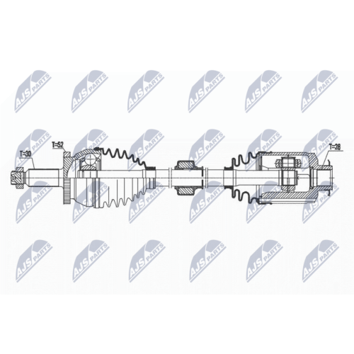 NTY Antriebswelle NPW-HY-575