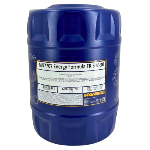 Motor&ouml;l Motoren&ouml;l Mannol Energy Formula FR 5W-30 20 Liter Kanister MN7707-20