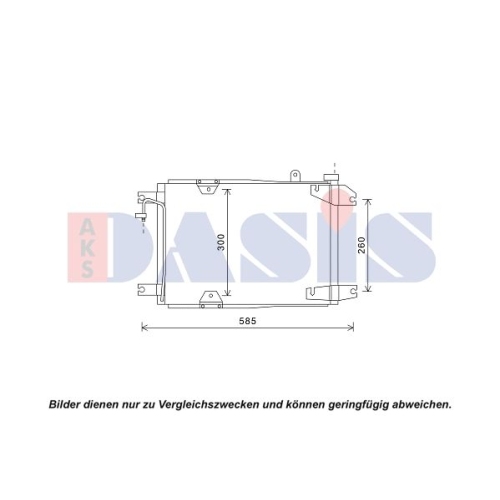 AKS DASIS Kondensator, Klimaanlage 322031N