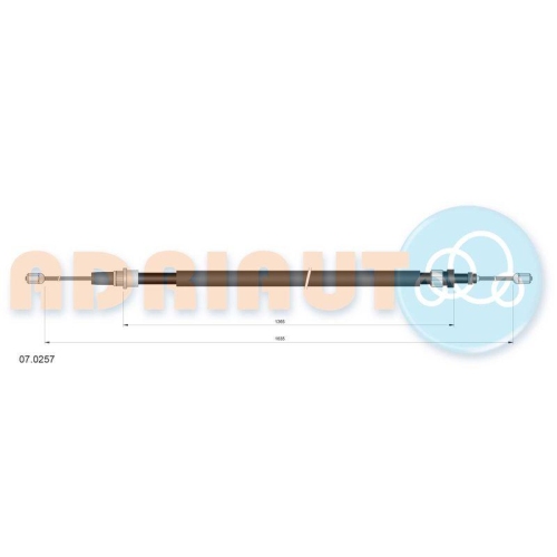 ADRIAUTO Seilzug, Feststellbremse 07.0257