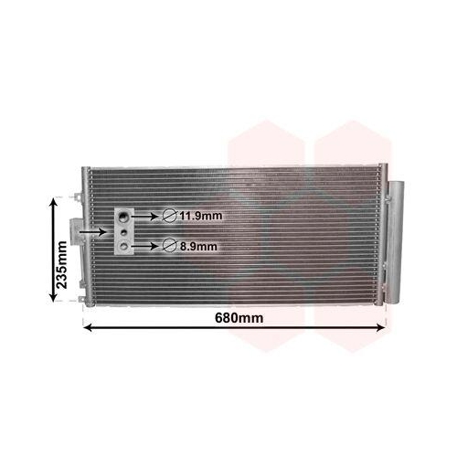 VAN WEZEL Kondensator, Klimaanlage 17005386