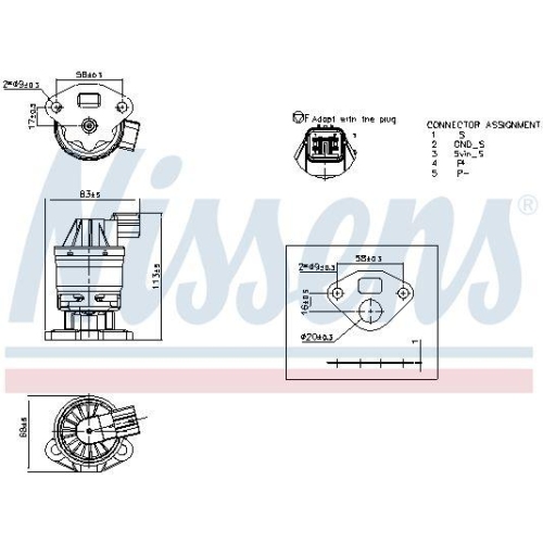 NISSENS AGR-Ventil ** FIRST FIT ** 98523