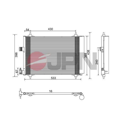 JPN Kondensator, Klimaanlage 60C9122-JPN