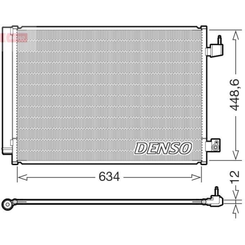 DENSO Kondensator, Klimaanlage DCN17031