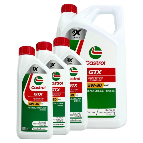 CASTROL GTX RN17 5W-30 - 8 Liter Motor&ouml;l Synthetisch 229.52 RN17 &Ouml;l Motoren&ouml;l