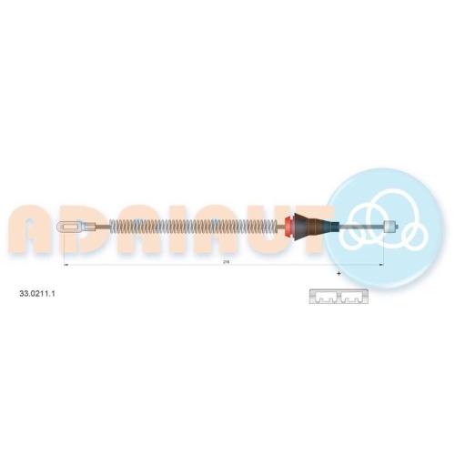 ADRIAUTO Seilzug, Feststellbremse 33.0211.1