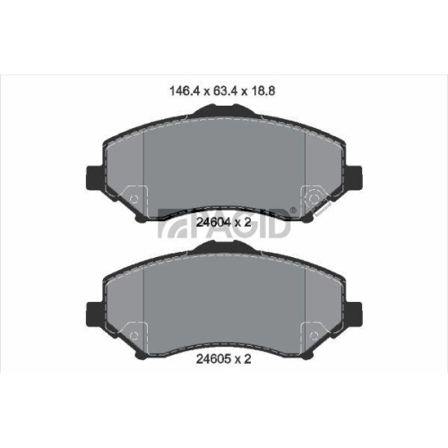 PAGID Bremsbelagsatz, Scheibenbremse T1815N