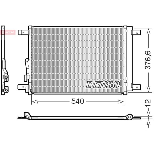 DENSO Kondensator, Klimaanlage DCN32033
