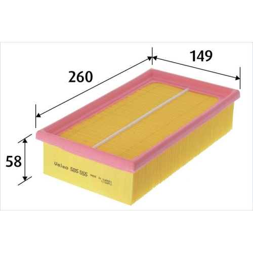 VALEO Luftfilter 585555