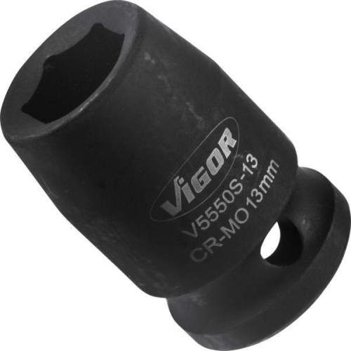 VIGOR Steckschl&uuml;sseleinsatz 1/2 Zoll A.-6kt. Profil SW13 kurz V5550S-13