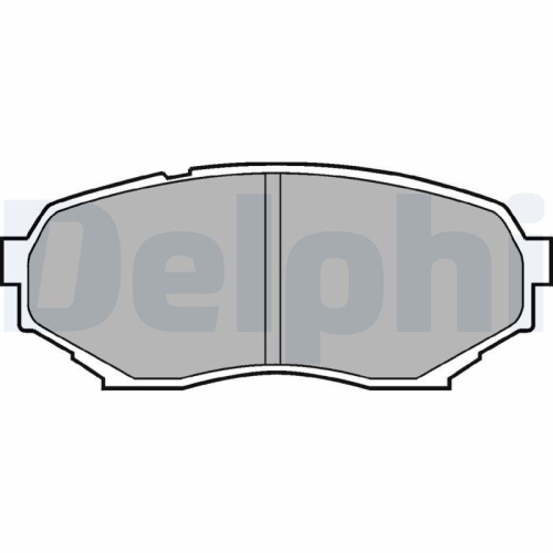 DELPHI Bremsbelagsatz, Scheibenbremse LP934