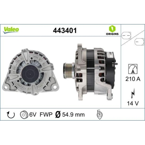VALEO Generator VALEO ORIGINS - NEW O.E. TECHNOLOGIE