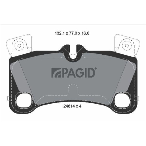 PAGID Bremsbelagsatz, Scheibenbremse T1863N