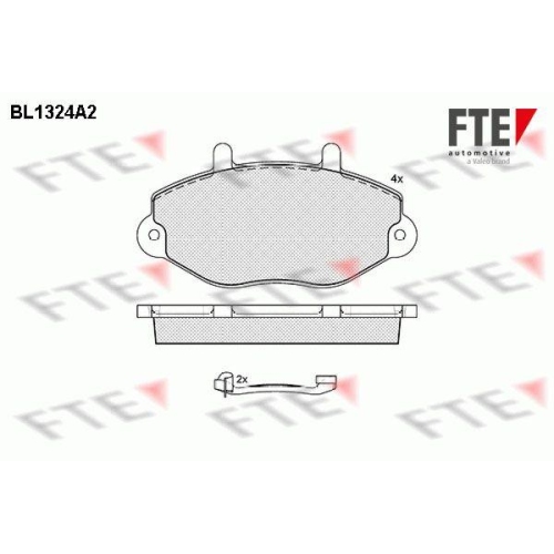 FTE Bremsbelagsatz, Scheibenbremse 9010113